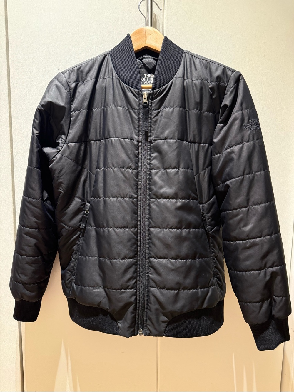 The North Face Black Quilted Bomber Jacket